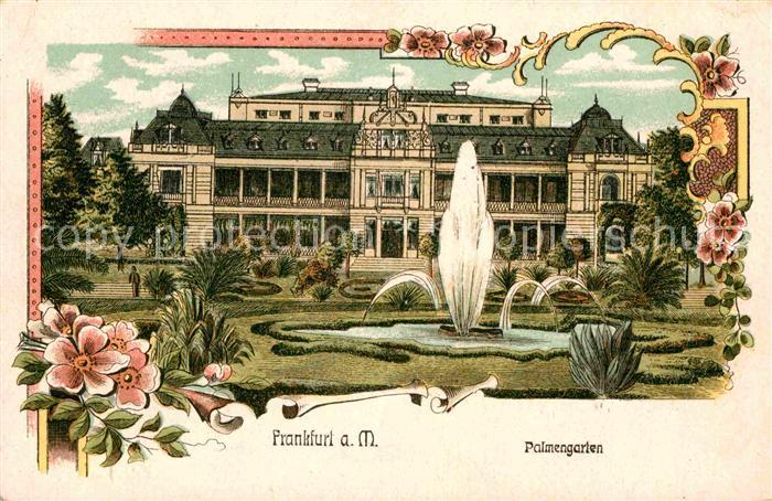 Frankfurt Main Palmengarten Litho