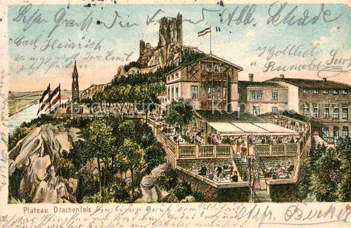 Drachenfels Plateau Drachenfels Litho