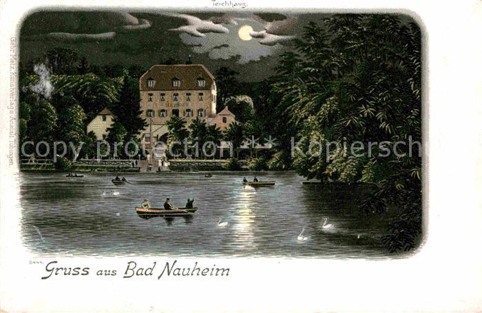Bad Nauheim Teichhaus Litho