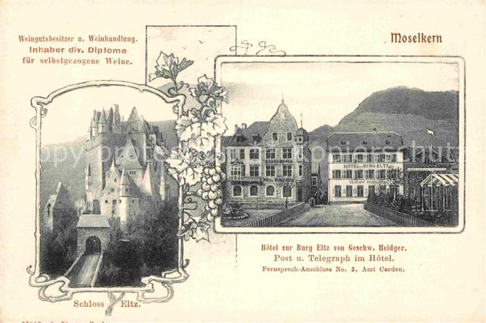 Moselkern Schloss Eltz Hotel zur Burg Eltz