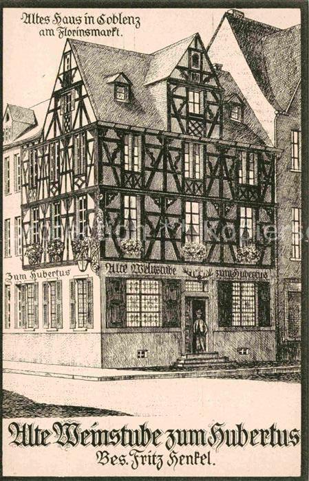 Koblenz Rhein Weinhaus Hubertus
