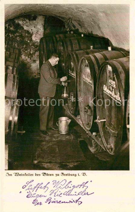 Freiburg Breisgau Weinkeller Gasthof zum Baeren