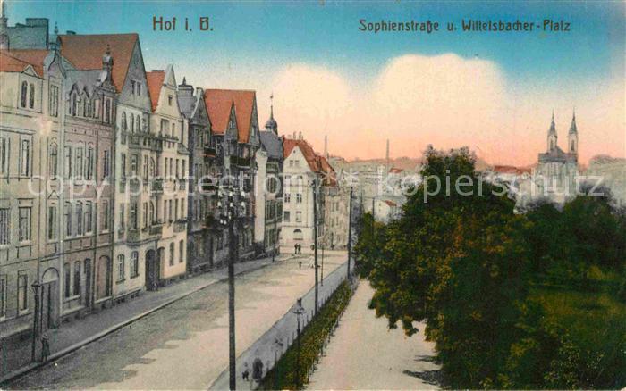 Hof Saale Sophienstrasse Wilttelsbacherplatz