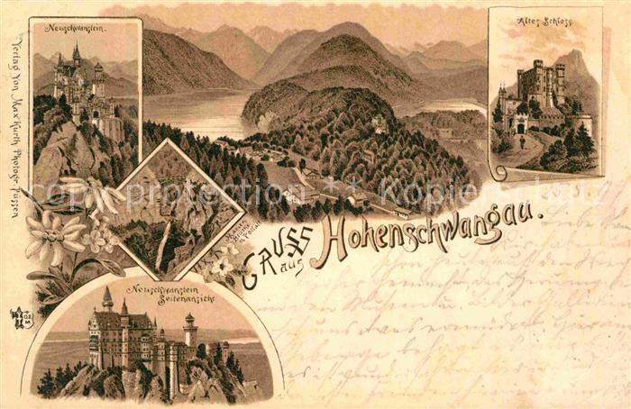 Hohenschwangau Altes Schloss Neuschwanstein Marienbruecke