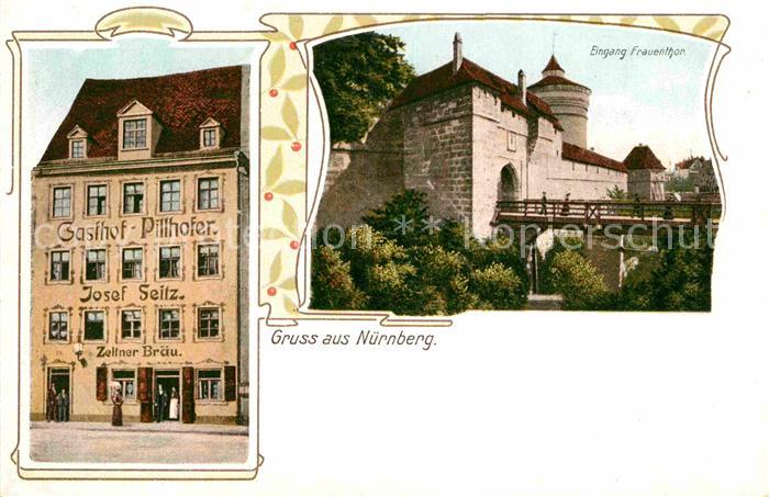 NueRNBERG  CITY Gasthof Pillhofer Eingang Frauenthor