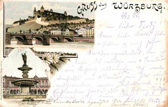 WueRZBURG Bayern Kilians Brunnen