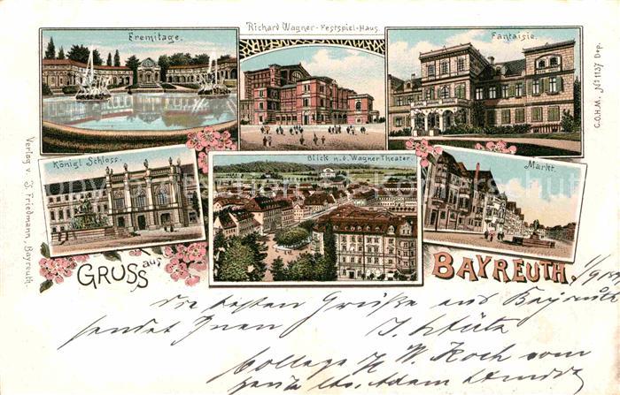 Bayreuth Markt Fantaisie Koenig. Schloss Eremitage