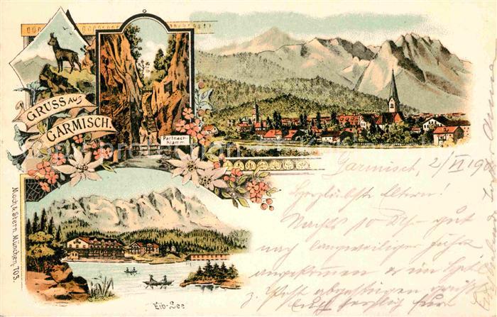 GARMISCH-PARTENKIRCHEN Bayern Partnachklamm Elbsee