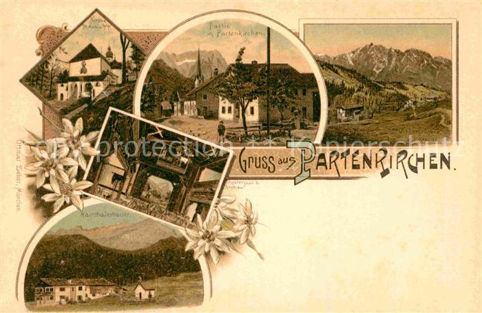 GARMISCH-PARTENKIRCHEN Bayern Kirche St. Anton Rainthalerbauer Kramer