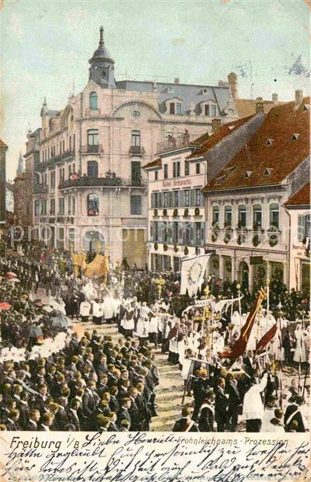 Freiburg Breisgau Frohnleichnams-Prozession