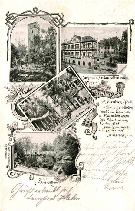 NueRNBERG  CITY Aussichtsturm Kurhaus Bruecke