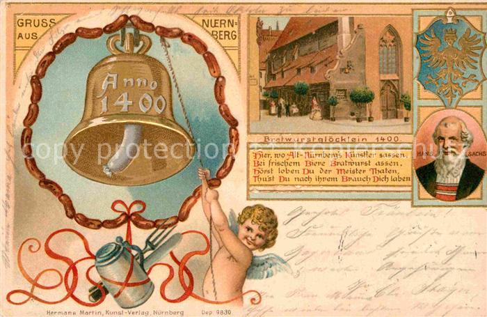 NueRNBERG  CITY Bratwurstgloecklein Hans Sachs