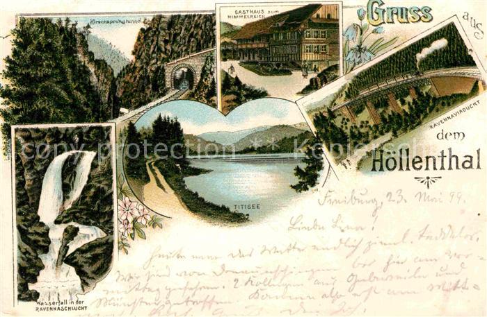 Hoellental Schwarzwald Titisee Ravennaviaduckt Gasthaus zum Himmelreich