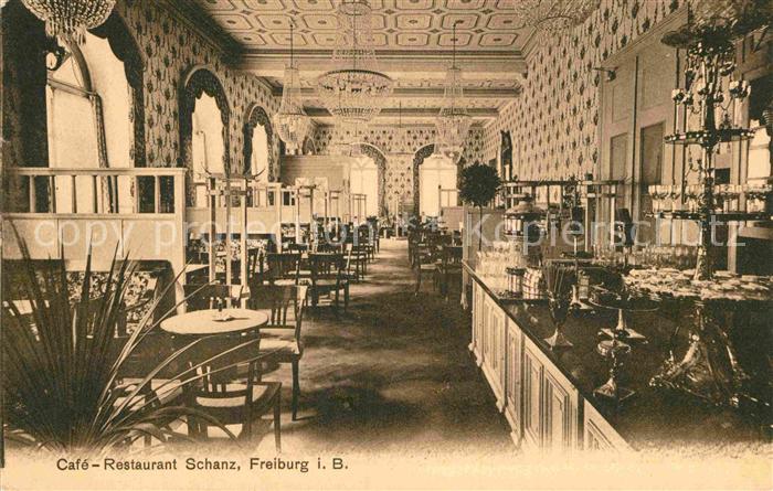 Freiburg Breisgau Cafe-Restaurant Schanz Bahnpost