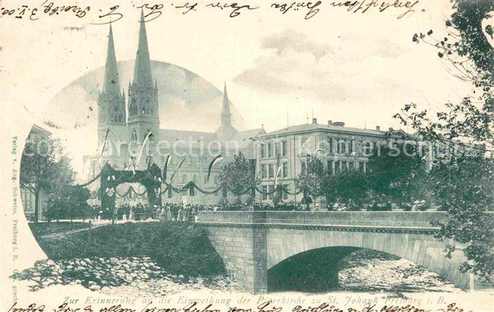 Freiburg Breisgau Zur Erinnerung an die Einweihung der Pfarrkirche zu St. Johann