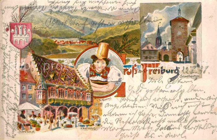 Freiburg Breisgau Schwabentor Kaufhaus Guenterstal