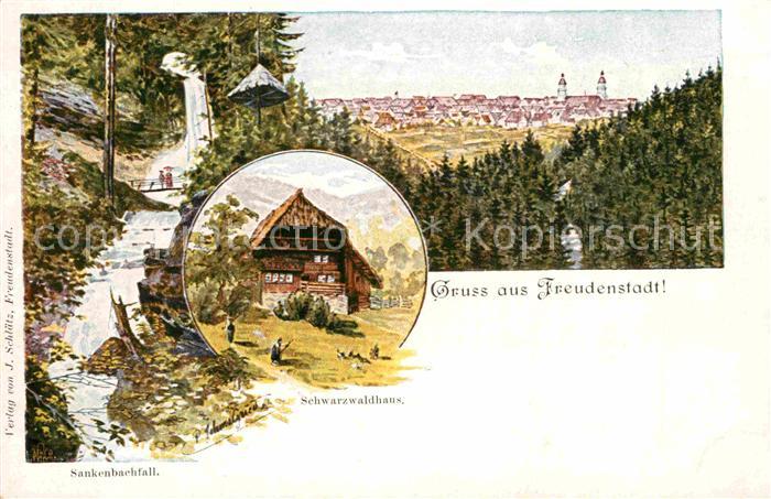 Freudenstadt Schwarzwaldhaus Sankenbachfall