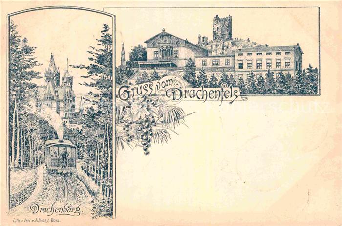 Drachenfels Drachenburg Zahnradbahn