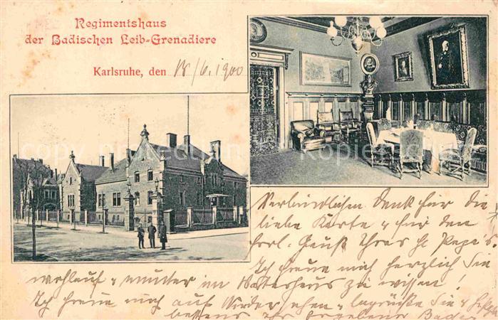 Karlsruhe Baden Regimentshaus der Badischen Leib-Grenadiere
