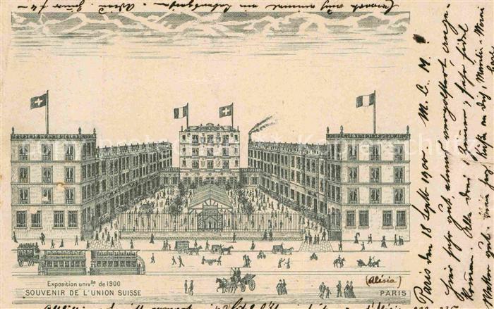 Paris Exposition Souvenir de Union Suisse