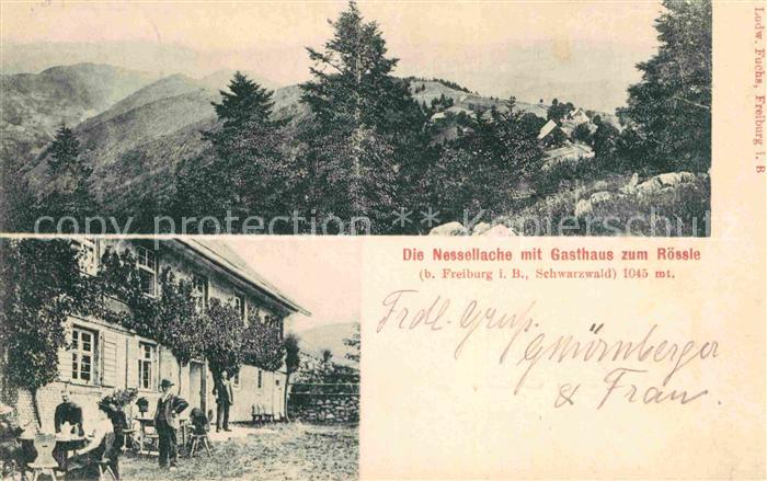 Freiburg Breisgau Nessellache Gasthaus zum Roessle