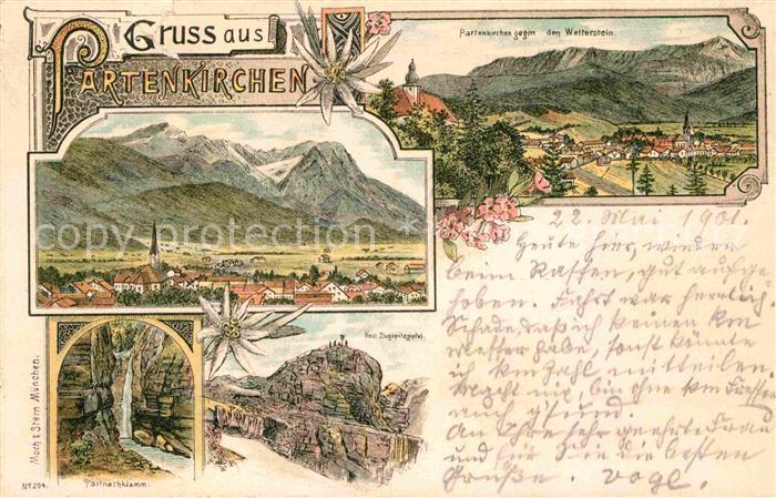 GARMISCH-PARTENKIRCHEN Bayern Wetterstein Zugspitzgipfel Partnachklamm