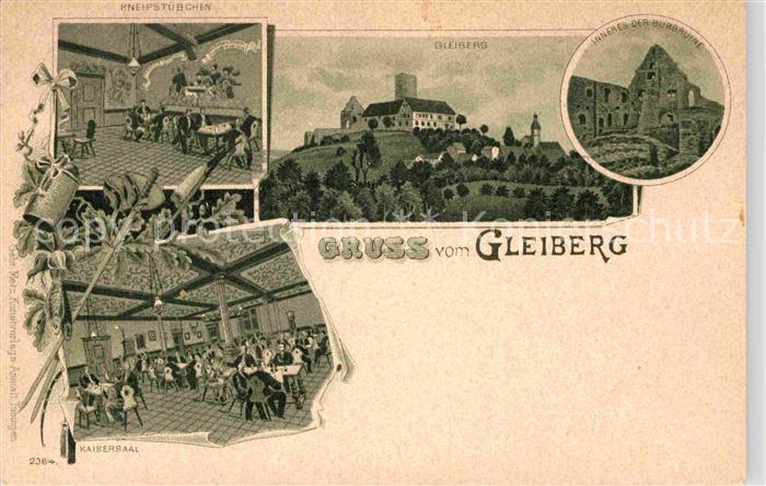 Gleiberg Kneipstuebchen Inneres Burgruine Kaisersaal