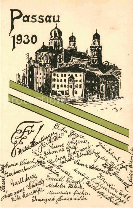 PAssAU Bayern Kuenstlerkarte