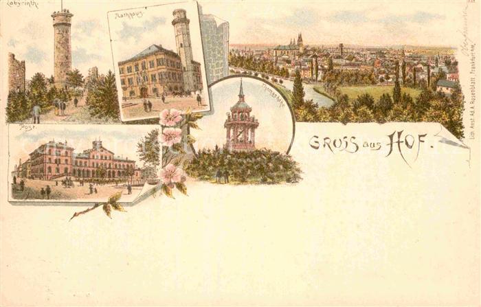 Hof Saale Rathaus Labyrinth Post