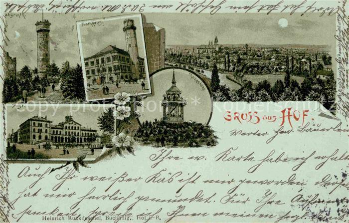 Hof Saale Thomashoehe Rathaus Post