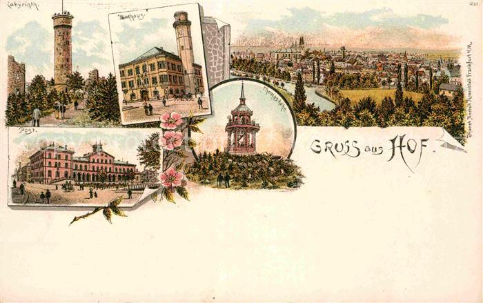 Hof Saale Rathaus Labyrinth Post