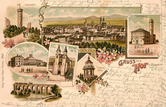 Hof Saale Michaeliskirche Labyrinth Post Unterholzbruecke