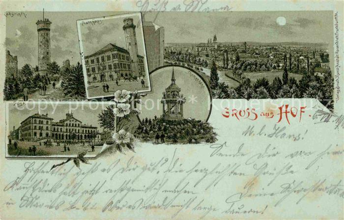 Hof Saale Rathaus Labyrinth Post