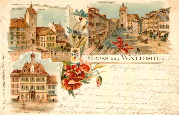 Waldshut-Tiengen Rathaus Unteres Tor Hauptstrasse