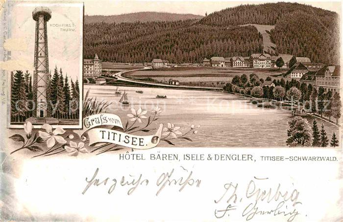 TITISEE Schwarzwald BW Hotel Baeren Hochfirstturm