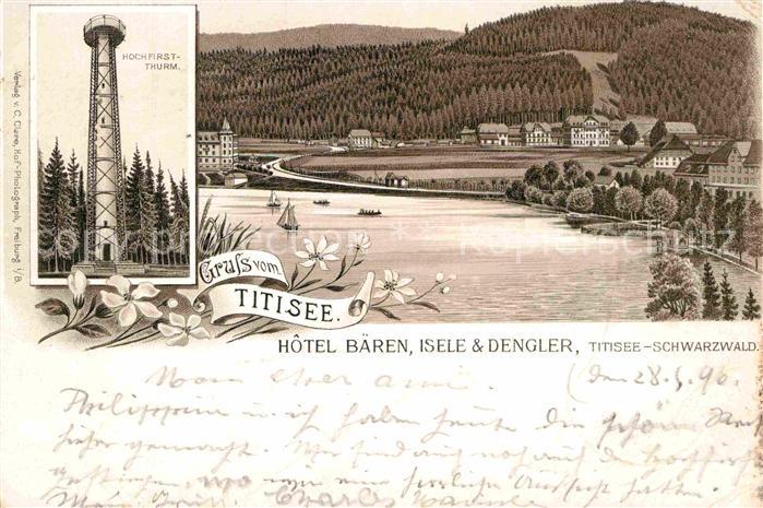 TITISEE Schwarzwald BW Hotel Baeren Hochfirstturm