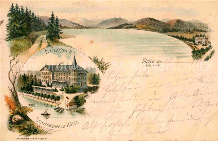 TITISEE Schwarzwald BW F. Jaegers Schwarzwald Hotel