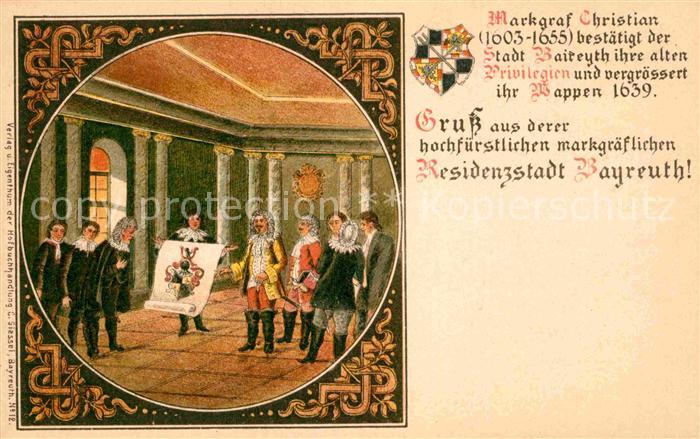 Bayreuth Markgraf Christian Wappen