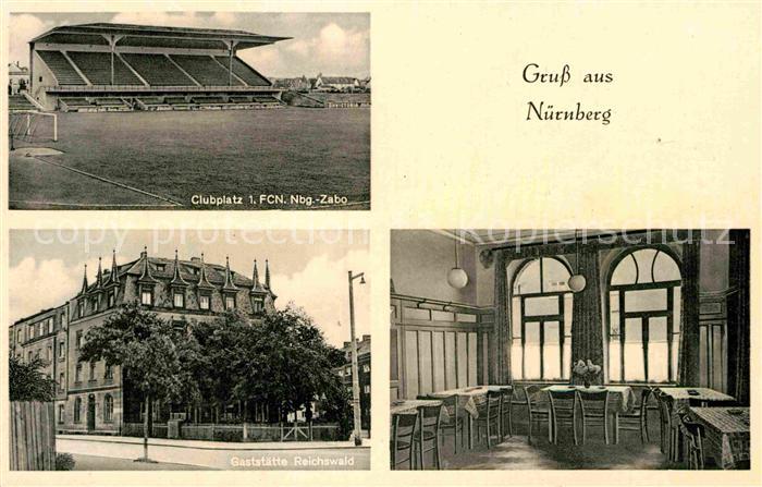 NueRNBERG  CITY Gaststaette Reichswald Clubplatz 1.FCN Nbg-Zabo