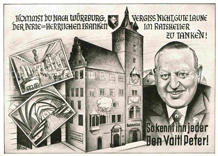 WueRZBURG Bayern Ratskeller Vaitl Peter