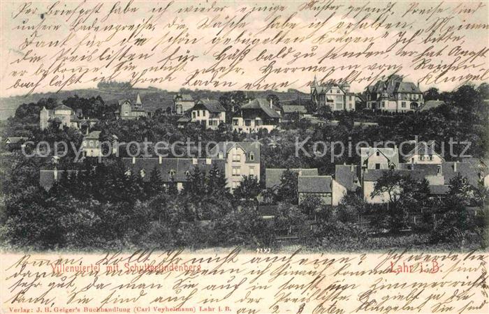 Lahr Schwarzwald Villenviertel Schutterlindenberg