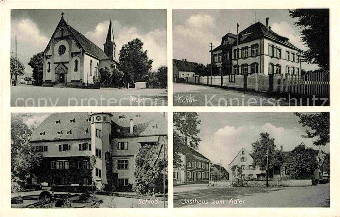 Rust Ortenaukreis Schloss Gasthaus zum Adler Schule Kirche