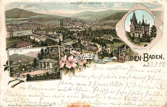 BADEN-BADEN BW Schloss Solms Echo