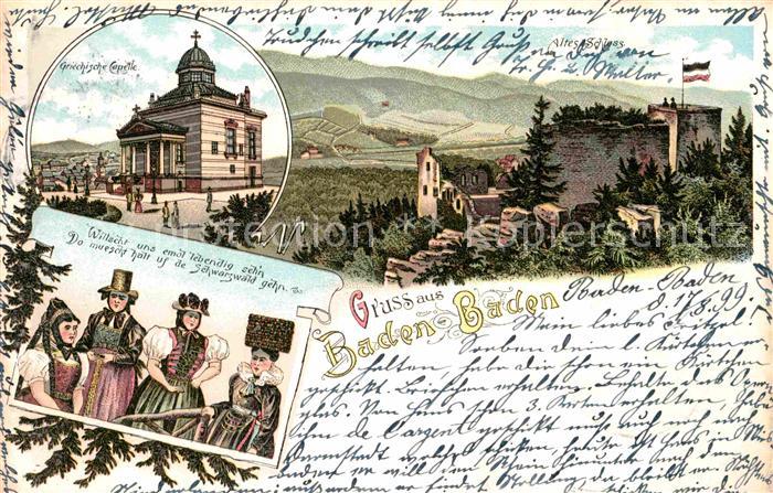 BADEN-BADEN BW Griechische Kapelle Altes Schloss