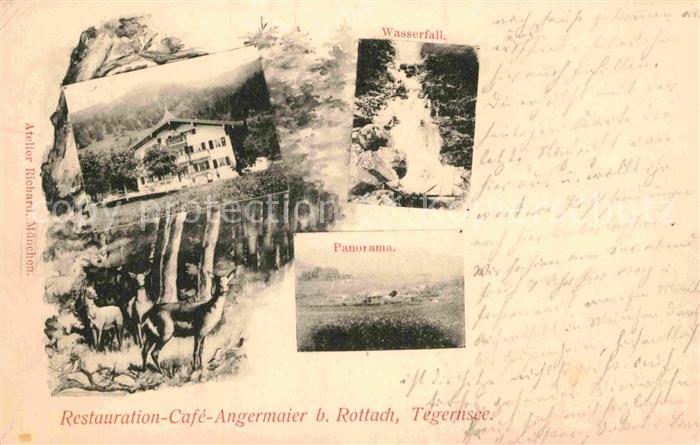 Rottach-Egern Panorama Wasserfall Hirsch