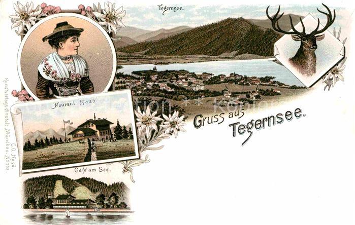 Tegernsee Bayern Neureut Haus Cafe am See