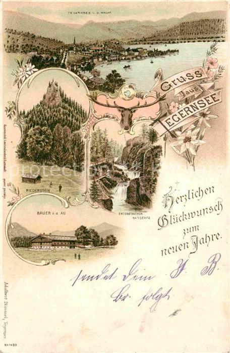 Tegernsee Bayern Bauer in der Au Wacht Riederstein Enterothacher Wasserfal