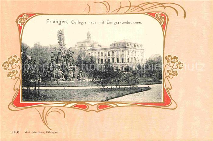 ERLANGEN Bayern Collegienhaus Emigrantenbrunnen