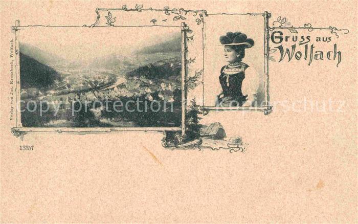 Wolfach Schwarzwald BW Panorama Tracht