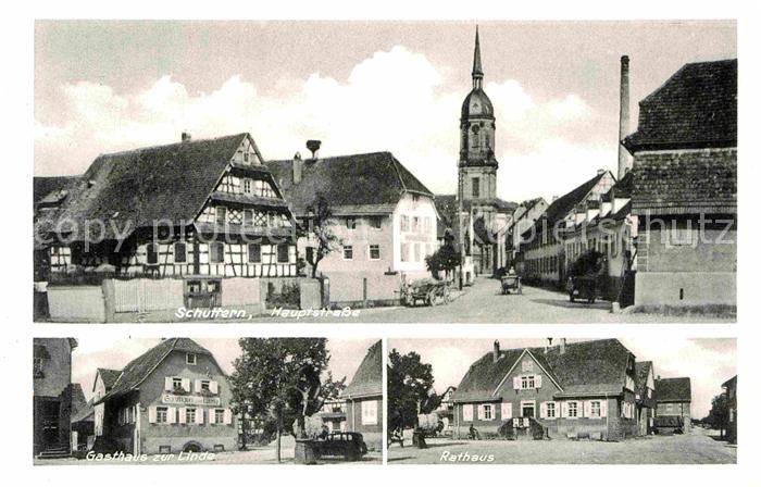 Schuttern Hauptstrasse Gasthaus zur Linde Rathaus